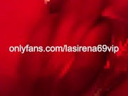 LaSirena Rubs Her Pussy Under Red Lights