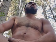Handsfree Cumshot in the forest 6/16