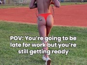 This is appropriate baseball attire! 6/16