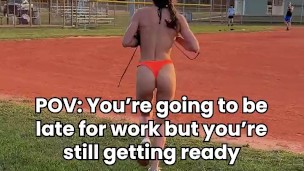 This is appropriate baseball attire!