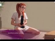 Mila AI v1.3.2b (by aDDont) - Mila teasing the courier - Hentai Animated Game 11/16