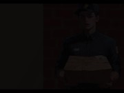 Mila AI v1.3.2b (by aDDont) - Mila teasing the courier - Hentai Animated Game 3/16