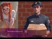 Mila AI v1.3.2b (by aDDont) - Mila teasing the courier - Hentai Animated Game 4/16