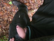 Pissing in the beautiful forest 16/16