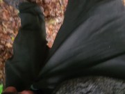 Pissing in the beautiful forest 9/16