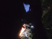 Pissing outside with bike light cold cock 12/16