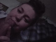 Worshipping Daddys Cock With eye contact pov 7/16