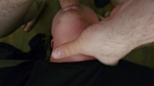 FtM Twink Tries to Suck Daddy's Big Cock