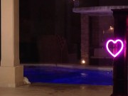 HOT BRUNETTE SWIM NAKED IN THE POOL 13/16