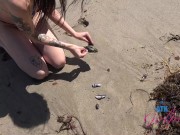 POV with amateur Angel Windell on a trip behind the scenes playing with your cock in the car 2/16