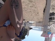 POV with amateur Angel Windell on a trip behind the scenes playing with your cock in the car 3/16