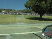 POV with amateur Angel Windell on a trip behind the scenes playing with your cock in the car 6/16