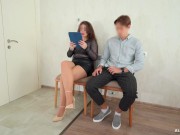 Stranger in Pantyhose and High Heels Gives Intimate Handjob 6/16