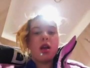 Extreme squirting in the public locker room 13/16