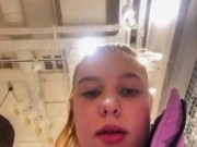 Extreme squirting in the public locker room 16/16