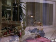 Insatiable brunette MILF bends over and takes his cock deep 8/16