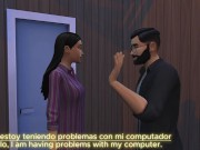 I work as a technician and I'm going to fix a webcam girl's computer and I fuck her in her setup 1/16