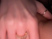 Petite blonde stretching out her tight Georgia. Peach Pussy 14/16