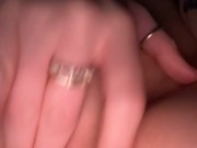 Petite blonde stretching out her tight Georgia. Peach Pussy 16/16