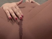 Playing With My Clit Until I Squirt Through My Leggings- More on my OF 11/16