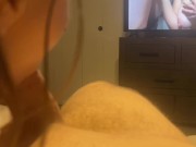 Caught roommate masturbating to my content so I let him cum in my mouth 15/16
