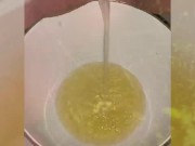 Babe does mini piss compilation 8/16