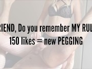 Deep Anal Pegging Surprise  - Julia wears strap on