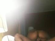 PUMPING DADDY FAT DICK IN TIGHT WET PUSSY SO IT CAN FIT JUST FOR BUBBLE BUTT EBONY TO BOUNCE ON IT!! 12/16