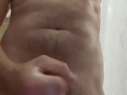 Soaped up and cuming hard in the shower 8/16