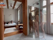 Our friends were fucking in the shower, we wanted to do it too. x MiraDavid 3/16