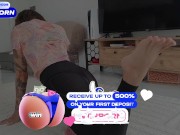 HE helped her stretch not only her back, but also her ANUS! 1/16