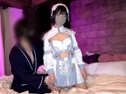 サイバー系コンカフェ女子に秘密の調教⁉️    コスプレ姿のままホテルに連れ込んで、玩具責め❣️  敏感になった状態でのセックスに溺れて自ら腰を振ってしまう・・　日本人/おっぱい 無修正/痴女/変態 2/16