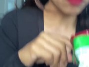 Pendeja de Lentes me hace correr 2 veces en el Bus 4/16