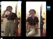 slut in her paint studio 8/16