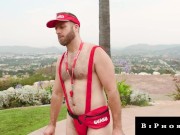 Huge Dicked Life Guards Fill Busty Babes Rebel Rhyder Tight Wet Pussy 2/16