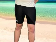 Risky masturbation on the beach 10/16