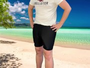 Risky masturbation on the beach 12/16