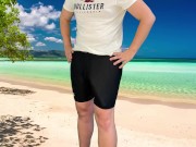 Risky masturbation on the beach 2/16