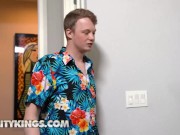 REALITY KINGS - Armani Black Catches Her Stepdaughter Violet Gems Sucking Jimmy & Joins For A 3some 6/16