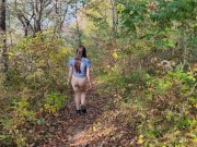 Застенчивая жена без трусиков. Красивая природа, любимая попка! 10/16