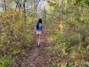 Застенчивая жена без трусиков. Красивая природа, любимая попка! 11/16