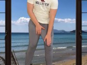 Massive cock cumshot in pants 2/16