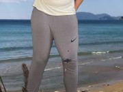 Massive cock cumshot in pants 6/16