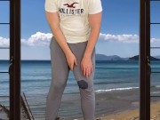 Massive cock cumshot in pants 8/16