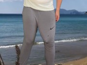 Massive cock cumshot in pants 9/16