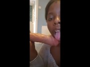 Squirting black girl gets kinky 2/16