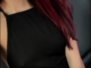 Sexy girl masturbates in my car after a party 1/16