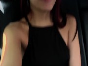 Sexy girl masturbates in my car after a party 16/16