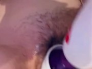 Playing with my hairy wet pussy 6/16