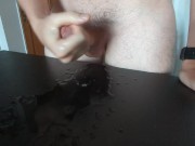 I wanked my dick hard but all coming out is squirt and piss 13/16